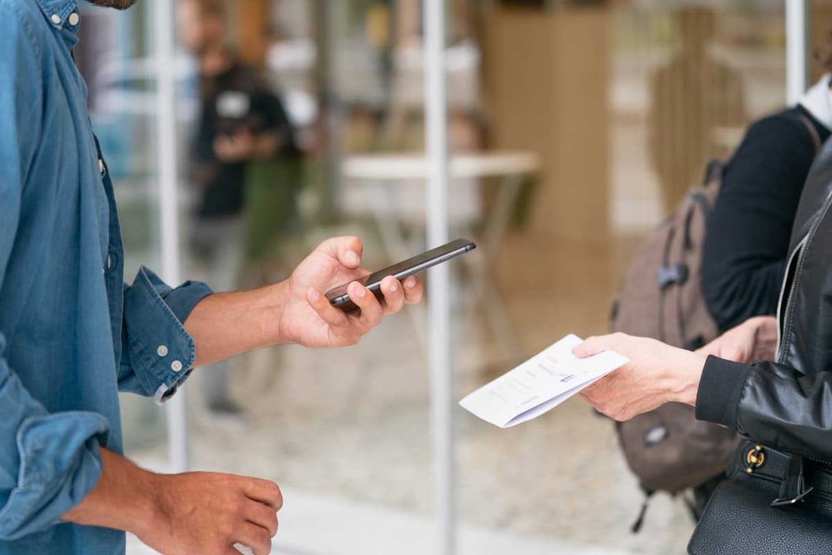 Escaneando un código con el móvil